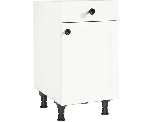 Meuble bas avec tiroir et porte pivotante NOBILIA Urban lxpxh 45 x 58 x 87 cm blanc mat prémonté tirant droite Meuble bas avec tiroir et porte pivotante NOBILIA Urban lxpxh 45 x 58 x 87 cm blanc mat prémonté tirant droite