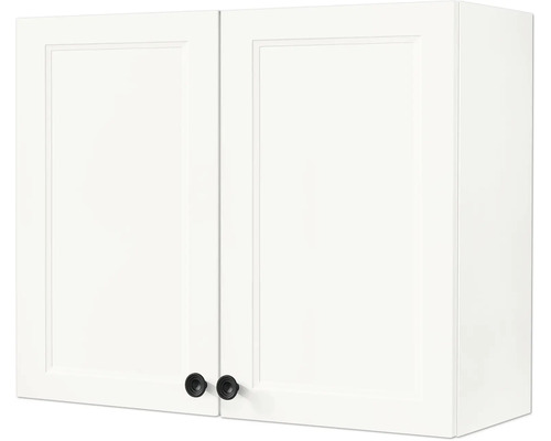 Armoire suspendue NOBILIA Urban 90 x 35 x 72 cm façade blanc mat corps blanc butée gauche droite monté