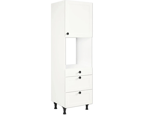 NOBILIA Backofenhochschrank mit Auszügen Urban BxTxH 60 x 58 x 217 cm weiß matt vormontiert Anschlag rechts 4004539049758 NOBILIA Backofenhochschrank mit Auszügen Urban BxTxH 60 x 58 x 217 cm weiß matt vormontiert Anschlag rechts 4004539049758