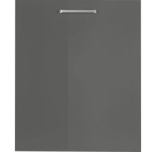 NOBILIA Geschirrspülerblende für vollintegrierte Geschirrspüler Urban BxTxH 60 x 58 x 72 cm schiefergrau hochglanz vormontiert 4004539041714