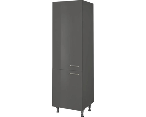 NOBILIA Vorratsschrank Urban BxTxH 60 x 58 x 217 cm schiefergrau hochglanz vormontiert Anschlag links 4004539050594 NOBILIA Vorratsschrank Urban BxTxH 60 x 58 x 217 cm schiefergrau hochglanz vormontiert Anschlag links 4004539050594