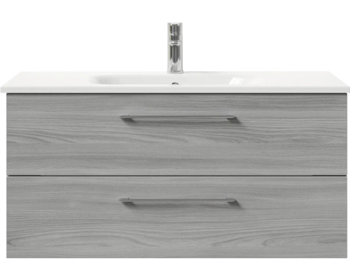 Waschtischunterschrank mit zwei Schubladen, Waschtisch und Armatur