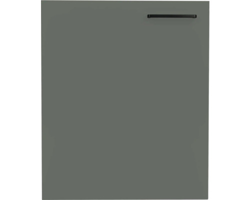 Porte d'armoire NOBILIA Urban 60 x 1,9 x 72 cm façade vert minérale mat corps chêne sierra butée gauche monté