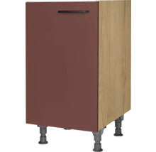 Meuble sous évier NOBILIA Urban lxpxh 45 x 58 x 87 cm rouille mat prémonté tirant gauche