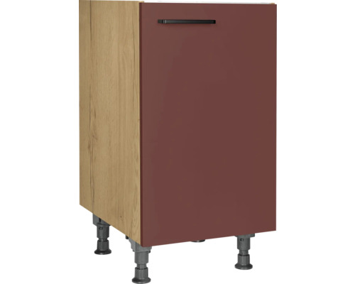 Meuble sous évier NOBILIA Urban lxpxh 45 x 58 x 87 cm rouille mat prémonté tirant droite Meuble sous évier NOBILIA Urban lxpxh 45 x 58 x 87 cm rouille mat prémonté tirant droite