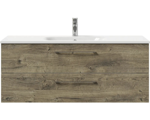 Meuble sous-vasque avec deux tiroirs et vasque à poser