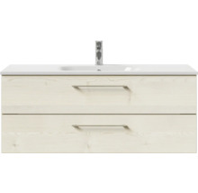 Meuble sous-vasque avec deux tiroirs et vasque à poser