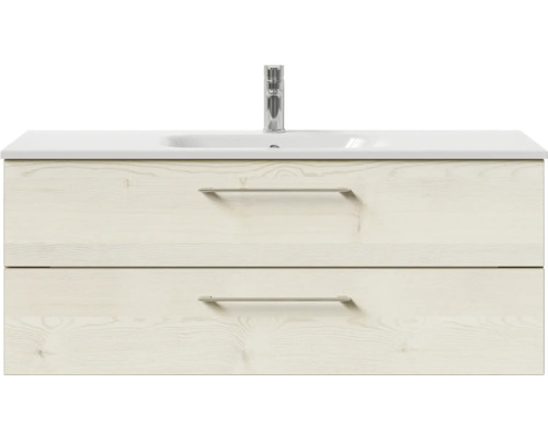 Meuble sous-vasque avec deux tiroirs et vasque à poser