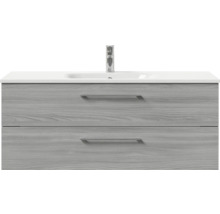Meuble sous-lavabo avec deux tiroirs et vasque à poser