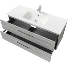Meuble-lavabo avec lavabo, robinet et deux tiroirs