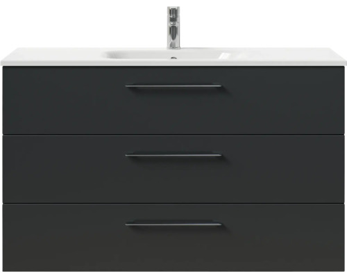 Meuble sous-lavabo avec trois tiroirs et lavabo