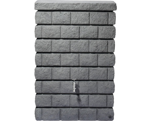 Récupérateur d''eau de pluie aspect pierre avec robinet