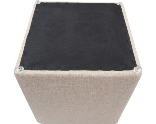 Hocker mit Textilbezug und Kunststofffüßen