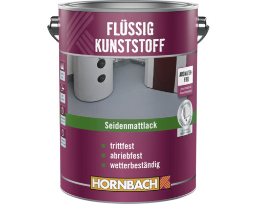 HORNBACH Flüssigkunststoff RAL 9010 reinweiß 2,5 l Dose Flüssigkunststoff Seidenmattlack von Hornbach