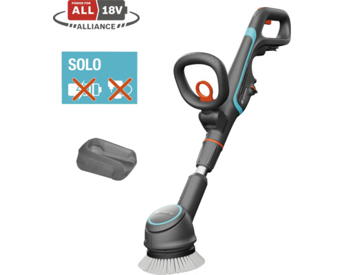 Nettoyeur de terrasse sans fil GARDENA AquaBrush Compact 02/18V sans batterie ni chargeur