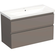 Waschtischunterschrank mit zwei Schubladen und Waschbecken