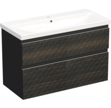 Waschtischunterschrank mit zwei Schubladen und Waschbecken