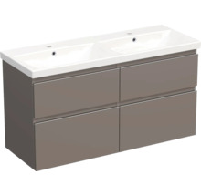 Waschtischunterschrank mit zwei Waschbecken und vier Schubladen