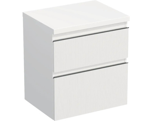 Jungborn Waschtischunterschrank TRENTA BxHxT 56,7 x 64,6 x 44,5 cm Frontfarbe weiß matt TRE DESK 60 2Z B A8916 Jungborn Waschtischunterschrank TRENTA BxHxT 56,7 x 64,6 x 44,5 cm Frontfarbe weiß matt TRE DESK 60 2Z B A8916