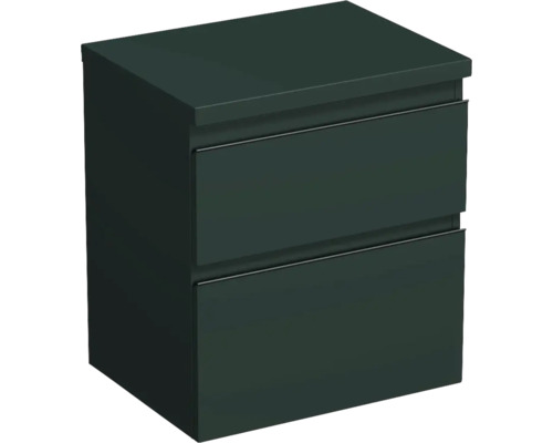 Jungborn Waschtischunterschrank TRENTA BxHxT 56,7 x 64,6 x 44,5 cm Frontfarbe mintgrün matt TRE DESK 60 2Z B A9146