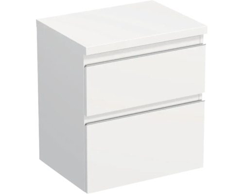 Jungborn Waschtischunterschrank TRENTA BxHxT 56,7 x 64,6 x 44,5 cm Frontfarbe weiß matt TRE DESK 60 2Z S 379 Jungborn Waschtischunterschrank TRENTA BxHxT 56,7 x 64,6 x 44,5 cm Frontfarbe weiß matt TRE DESK 60 2Z S 379