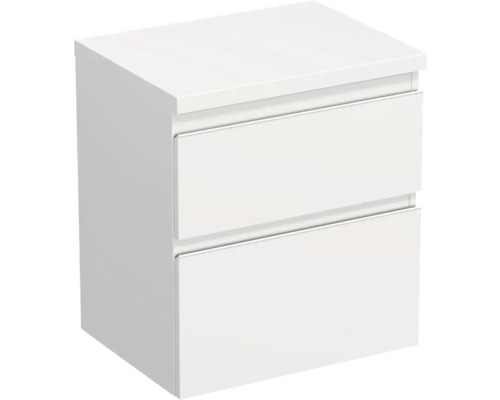 Jungborn Waschtischunterschrank TRENTA BxHxT 56,7 x 64,6 x 44,5 cm Frontfarbe weiß matt TRE DESK 60 2Z W 379 Jungborn Waschtischunterschrank TRENTA BxHxT 56,7 x 64,6 x 44,5 cm Frontfarbe weiß matt TRE DESK 60 2Z W 379