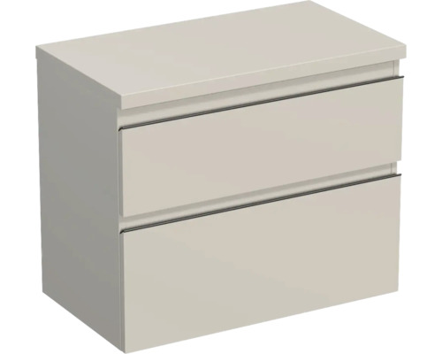 Jungborn Waschtischunterschrank TRENTA BxHxT 76,7 x 64,6 x 44,5 cm Frontfarbe Cashmere glanz TRE DESK 80 2Z B A3026 Jungborn Waschtischunterschrank TRENTA BxHxT 76,7 x 64,6 x 44,5 cm Frontfarbe Cashmere glanz TRE DESK 80 2Z B A3026