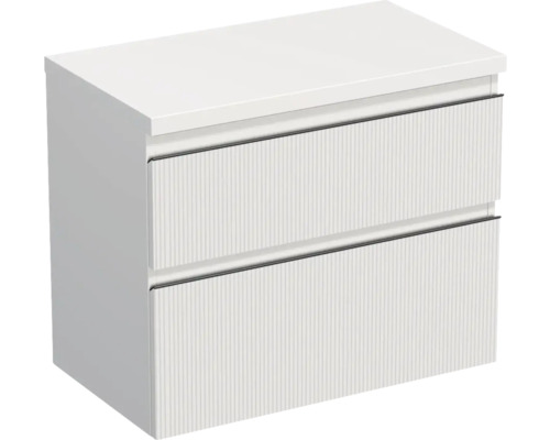 Jungborn Waschtischunterschrank TRENTA BxHxT 76,7 x 64,6 x 44,5 cm Frontfarbe weiß matt TRE DESK 80 2Z B A8916 Jungborn Waschtischunterschrank TRENTA BxHxT 76,7 x 64,6 x 44,5 cm Frontfarbe weiß matt TRE DESK 80 2Z B A8916