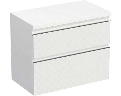 Jungborn Waschtischunterschrank TRENTA BxHxT 76,7 x 64,6 x 44,5 cm Frontfarbe weiß matt TRE DESK 80 2Z B B073 Jungborn Waschtischunterschrank TRENTA BxHxT 76,7 x 64,6 x 44,5 cm Frontfarbe weiß matt TRE DESK 80 2Z B B073