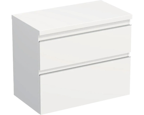 Jungborn Waschtischunterschrank TRENTA BxHxT 76,7 x 64,6 x 44,5 cm Frontfarbe weiß matt TRE DESK 80 2Z S 379 Jungborn Waschtischunterschrank TRENTA BxHxT 76,7 x 64,6 x 44,5 cm Frontfarbe weiß matt TRE DESK 80 2Z S 379