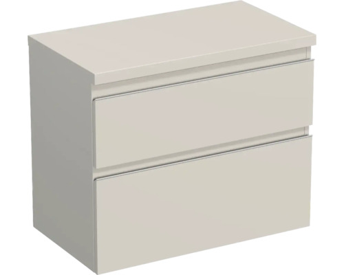 Jungborn Waschtischunterschrank TRENTA BxHxT 76,7 x 64,6 x 44,5 cm Frontfarbe Cashmere glanz TRE DESK 80 2Z S A3026 Jungborn Waschtischunterschrank TRENTA BxHxT 76,7 x 64,6 x 44,5 cm Frontfarbe Cashmere glanz TRE DESK 80 2Z S A3026