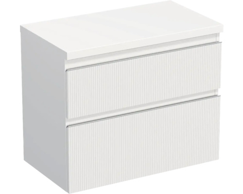 Jungborn Waschtischunterschrank TRENTA BxHxT 76,7 x 64,6 x 44,5 cm Frontfarbe weiß matt TRE DESK 80 2Z S A8916 Jungborn Waschtischunterschrank TRENTA BxHxT 76,7 x 64,6 x 44,5 cm Frontfarbe weiß matt TRE DESK 80 2Z S A8916