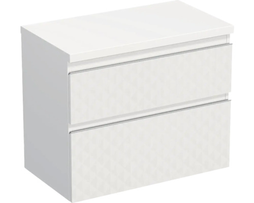 Jungborn Waschtischunterschrank TRENTA BxHxT 76,7 x 64,6 x 44,5 cm Frontfarbe weiß matt TRE DESK 80 2Z S B073 Jungborn Waschtischunterschrank TRENTA BxHxT 76,7 x 64,6 x 44,5 cm Frontfarbe weiß matt TRE DESK 80 2Z S B073