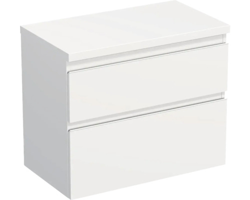 Jungborn Waschtischunterschrank TRENTA BxHxT 76,7 x 64,6 x 44,5 cm Frontfarbe weiß matt TRE DESK 80 2Z W 379 Jungborn Waschtischunterschrank TRENTA BxHxT 76,7 x 64,6 x 44,5 cm Frontfarbe weiß matt TRE DESK 80 2Z W 379
