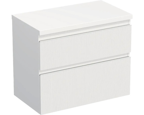 Jungborn Waschtischunterschrank TRENTA BxHxT 76,7 x 64,6 x 44,5 cm Frontfarbe weiß matt TRE DESK 80 2Z W A8916 Jungborn Waschtischunterschrank TRENTA BxHxT 76,7 x 64,6 x 44,5 cm Frontfarbe weiß matt TRE DESK 80 2Z W A8916