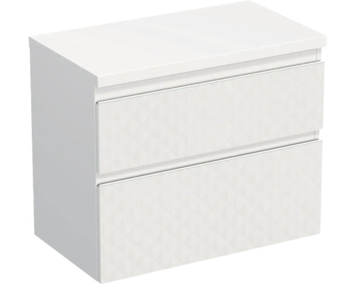 Jungborn Waschtischunterschrank TRENTA BxHxT 76,7 x 64,6 x 44,5 cm Frontfarbe weiß matt TRE DESK 80 2Z W B073 Jungborn Waschtischunterschrank TRENTA BxHxT 76,7 x 64,6 x 44,5 cm Frontfarbe weiß matt TRE DESK 80 2Z W B073
