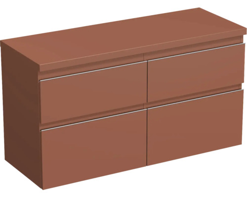 Meuble sous vasque Jungborn TRENTA lxhxp 116,7 x 64,6 x 44,5 cm couleur de façade quarz lava mat TRE DESK 120D 4Z S A9556