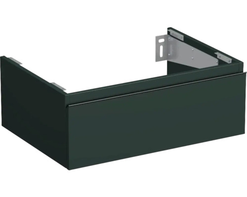 Meuble sous vasque Jungborn TRENTA lxhxp 70 x 26 x 49,8 cm couleur de façade vert menthe mat TRE DESK SS 70 1Z B A9146