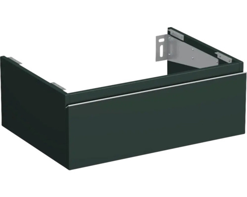 Meuble sous vasque Jungborn TRENTA lxhxp 70 x 26 x 49,8 cm couleur de façade vert menthe mat TRE DESK SS 70 1Z S A9146