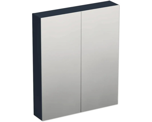 Armoire de toilette Jungborn TRENTA 60 x 14,4 x 72 cm bleu pigeon 2 portes IP 44 Armoire de toilette à miroir avec deux portes pour la salle de bains