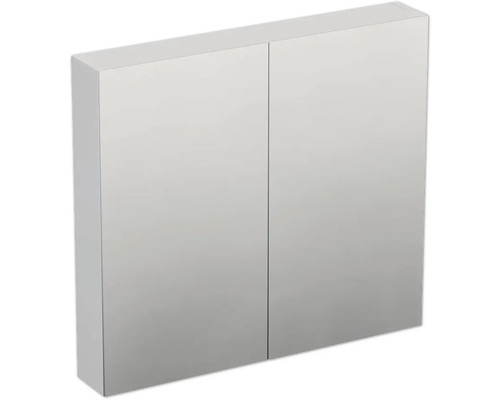 Armoire de toilette Jungborn TRENTA 80 x 14,4 x 72 cm blanc mat 2 portes IP 44 Armoire de toilette avec deux portes pour la salle de bain