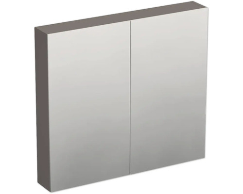 Armoire de toilette Jungborn TRENTA 80 x 14,4 x 72 cm marron clair 2 portes IP 44 Armoire de toilette avec deux portes pour la salle de bains