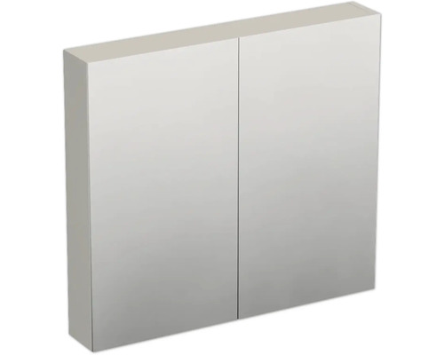 Armoire de toilette Jungborn TRENTA 80 x 14,4 x 72 cm cachemire brillant 2 portes IP 44