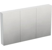 Jungborn Spiegelschrank TRENTA 120 x 14,4 x 72 cm weiß hochglanz 3-türig IP 44