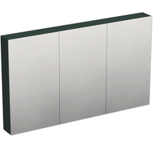Jungborn Spiegelschrank TRENTA 120 x 14,4 x 72 cm grün Salvia matt 3-türig IP 44