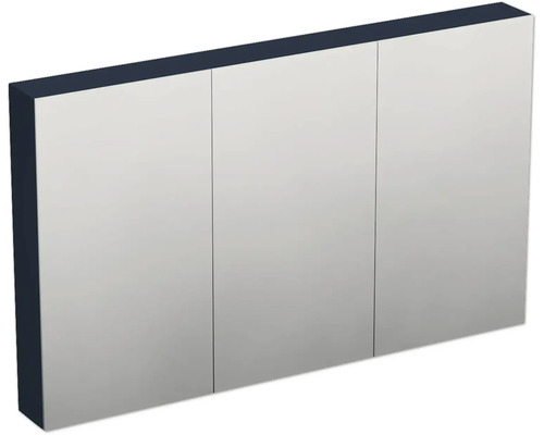 Armoire de toilette Jungborn TRENTA 120 x 14,4 x 72 cm bleu marino mat 3 portes IP 44