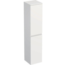 Armoire haute de salle de bain blanche avec deux tiroirs
