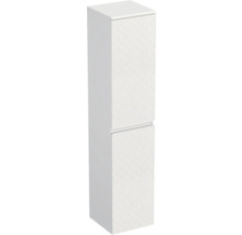 Armoire haute de salle de bains blanche avec deux portes
