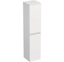Armoire haute de salle de bain blanche avec deux portes pour salle de bain