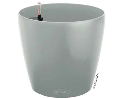 Pot de fleurs Lechuza plastique 23,5 x 23,5 x 21,2 cm gris